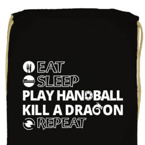 Eat sleep play handball repeat- Prémium tornazsák