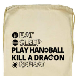 Eat sleep play handball repeat- Basic tornazsák