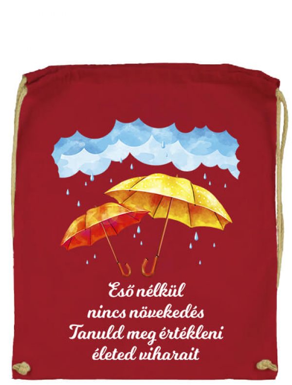 Eső nélkül nincs növekedés- Prémium tornazsák