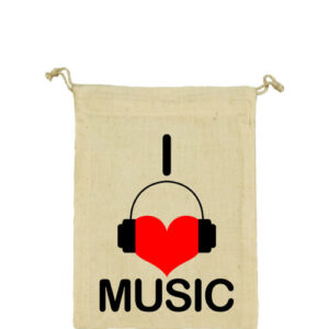 I love music – Vászonzacskó közepes