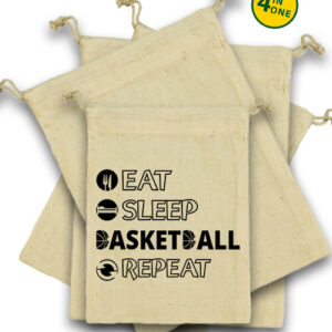 Eat sleep basketball repeat – Vászonzacskó szett