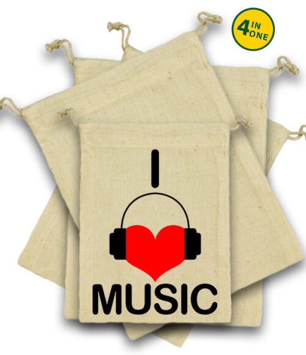 I love music - Vászonzacskó szett