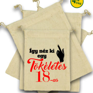 Tökéletes 18-as – Vászonzacskó szett