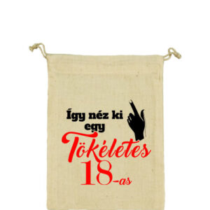 Tökéletes 18-as – Vászonzacskó közepes