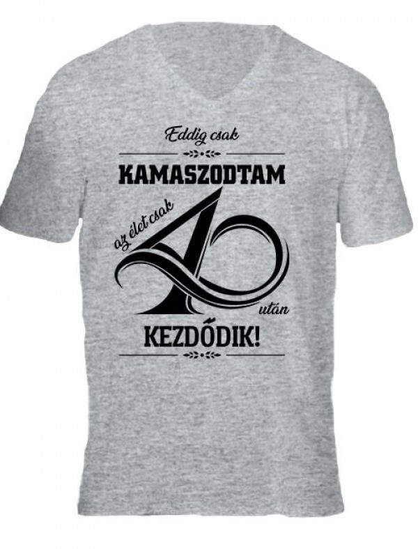 Az élet 40 után - Férfi V nyakú póló