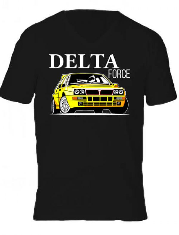 Lancia Delta Force - Férfi V nyakú póló