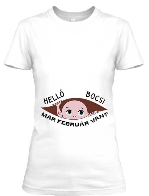 noi-polo-baba-szuletes-februar-feher Baba születés február - Női póló