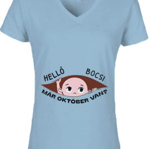 Baba születés október – Női V nyakú póló