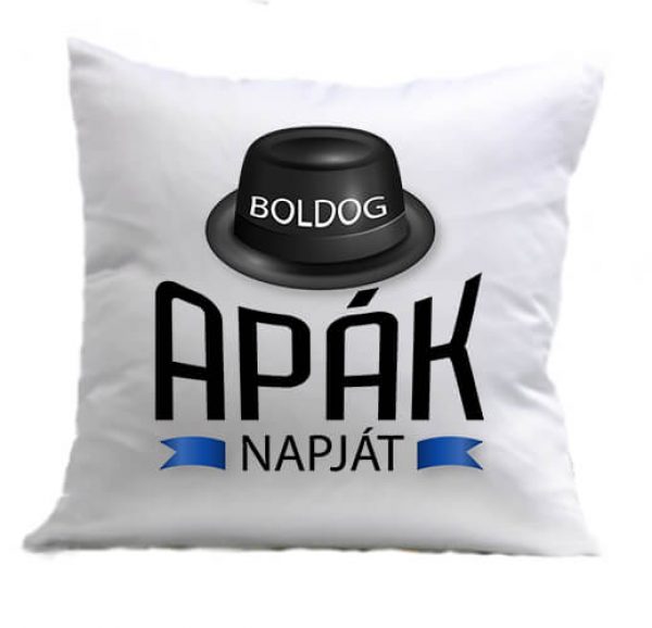 Párna Boldog apák napját fehér