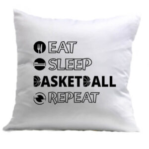 Eat sleep basketball repeat – Párna
