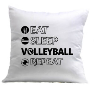 Eat sleep volleyball repeat – Párna