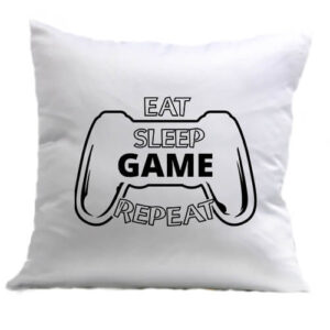 Eat sleep game repeat – Párna