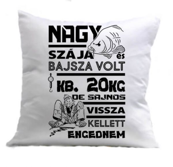 Párna Nagy szája és bajsza volt horgászat fehér