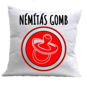 Némítás gomb lány – Párna