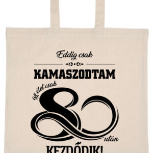 Az élet 80 után- Basic rövid fülű táska