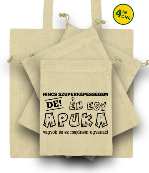 Nincs szuperképességem apuka - Táska szett