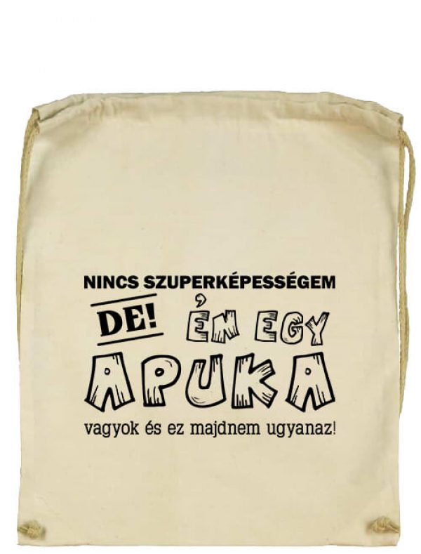 Nincs szuperképességem apuka- Basic tornazsák