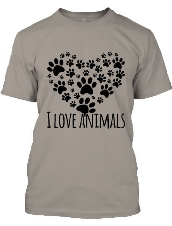 I love animals - Férfi póló
