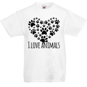 I love animals- Gyerek póló