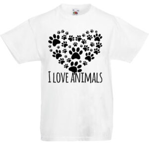 I love animals- Gyerek póló