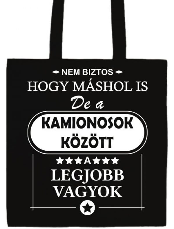 A legjobb kamionos- Prémium hosszú fülű táska