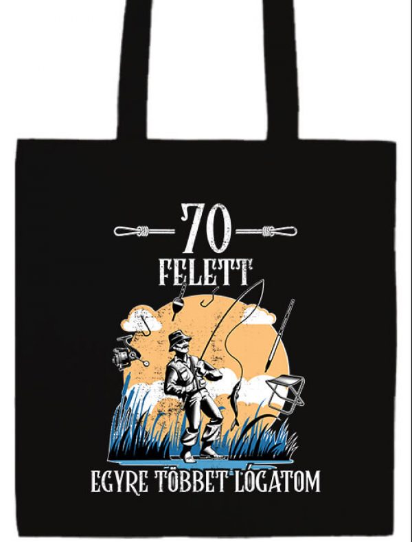 Horgász 70 felett- Basic hosszú fülű táska