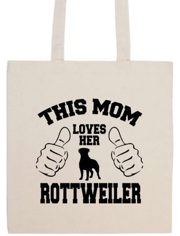 Mom's rottweiler- Basic hosszú fülű táska