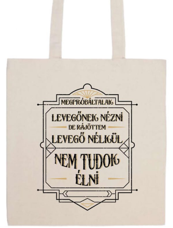 Nem tudok élni nélküled- Basic hosszú fülű táska