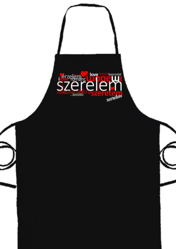 Szerelem szeretem- Basic kötény