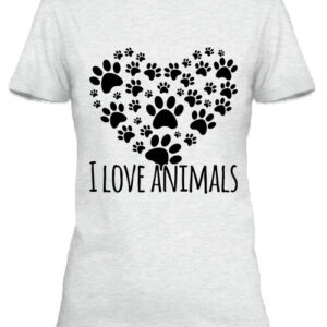 I love animals – Női póló