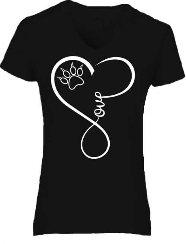Love cat - Női V nyakú póló