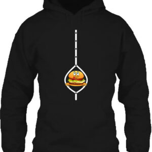 Hamburger – Unisex kapucnis pulóver