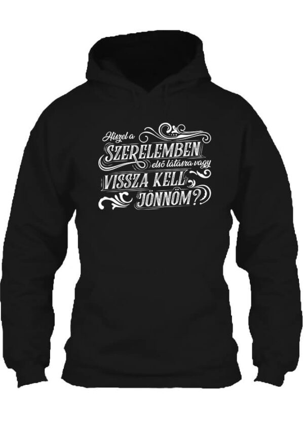 Szerelem első látásra - Unisex kapucnis pulóver