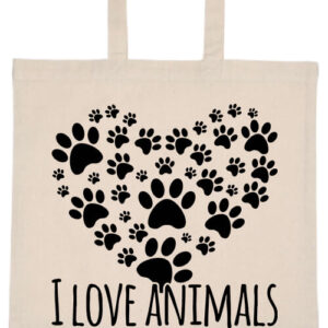 I love animals- Basic rövid fülű táska