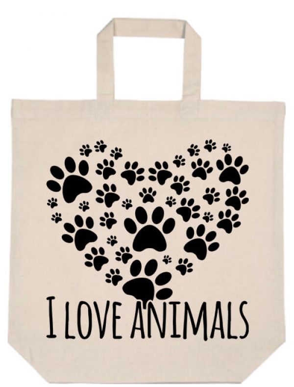 I love animals- Basic rövid fülű táska