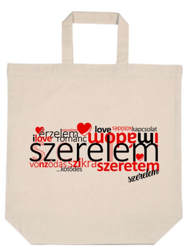 Szerelem szeretem- Basic rövid fülű táska