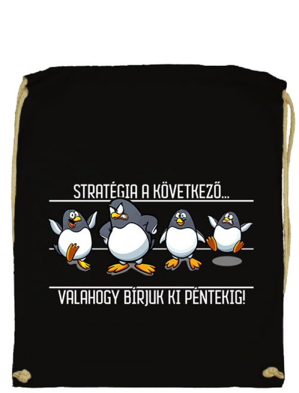 Tornazsák Stratégia a hétre fekete