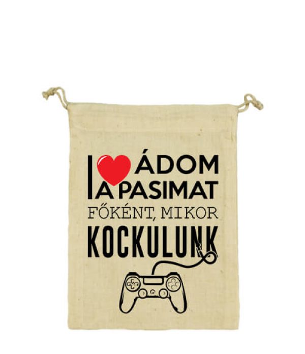 Imádom a pasimat - Vászonzacskó kicsi