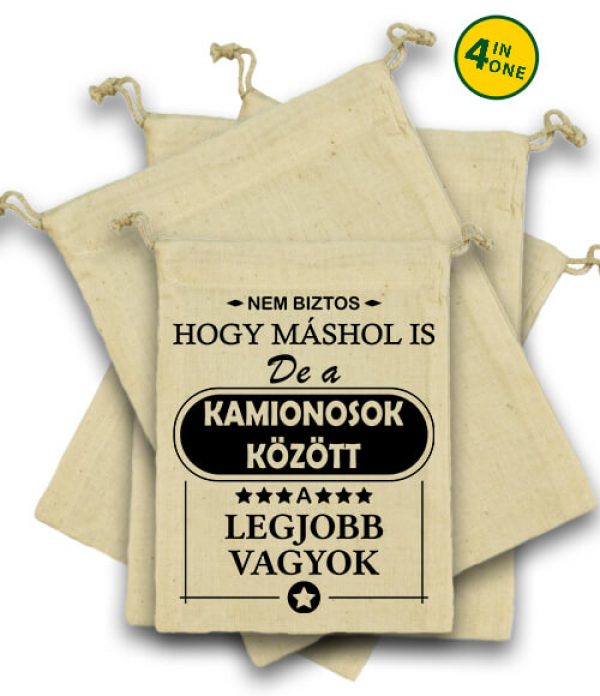 A legjobb kamionos - Vászonzacskó szett