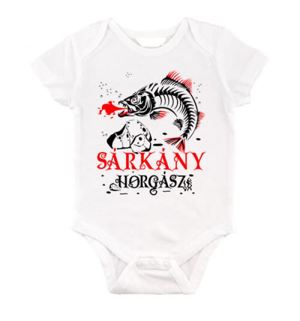 Baby body sárkány süllő horgász fehér