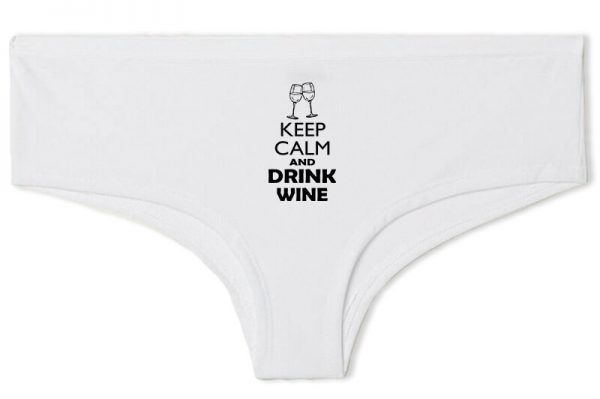 Francia bugyi Keep calm bor fehér