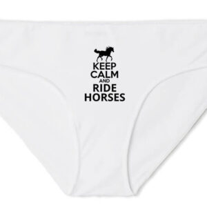 Keep calm and ride horses lovas – Női bugyi