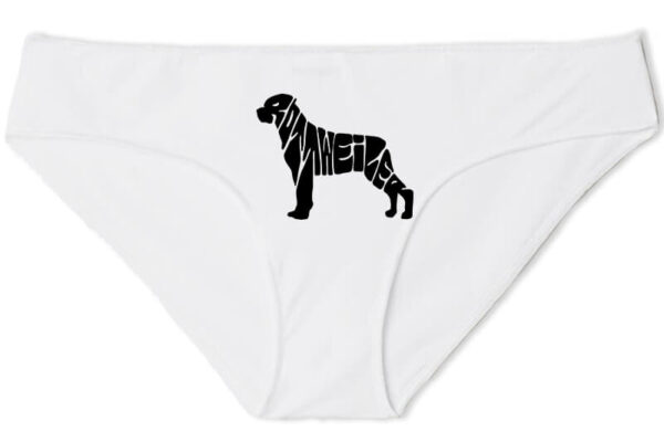 Női bugyi Rottweiler fehér