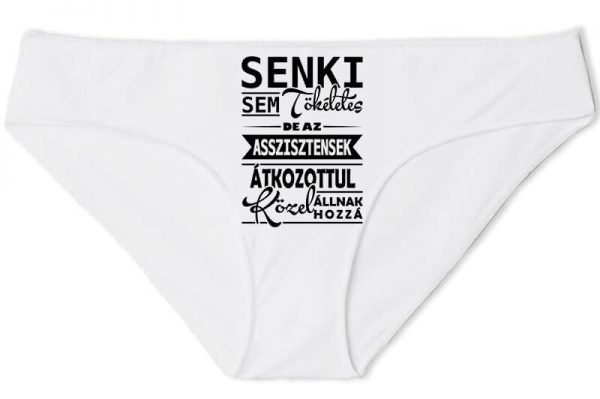 Női bugyi Tökéletes asszisztensek fehér