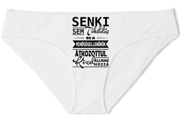 Női bugyi Tökéletes minőségellenőrök fehér