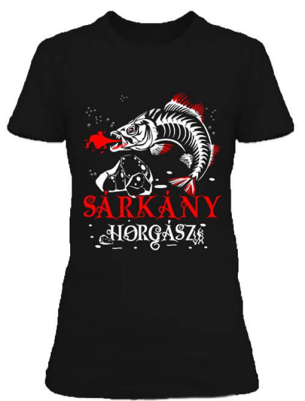 Sárkány süllő horgász - Női póló