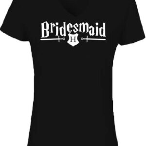 Bridesmaid – Női V nyakú póló