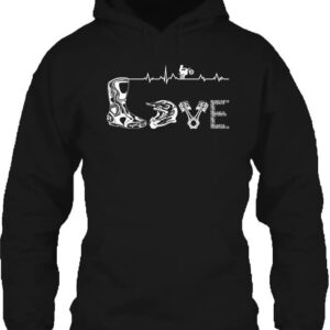 Love motocross – Unisex kapucnis pulóver