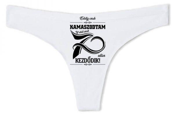 Tanga Az élet 70 után fehér