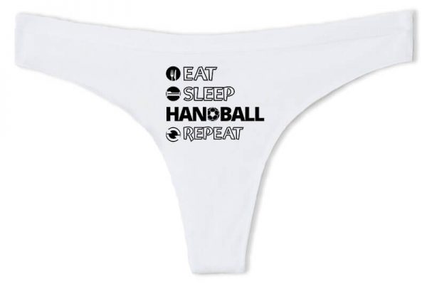 Tanga Eat sleep handball repeat fehér